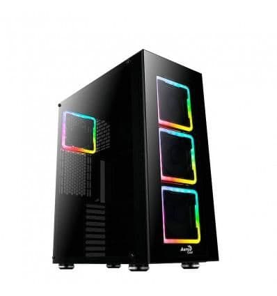 Aerocool Tor Pro ATX Full Tower Black with Tempered Glass Side Panel and USB 3.2 Gen 1 Type-A, USB 2.0 Type-A image