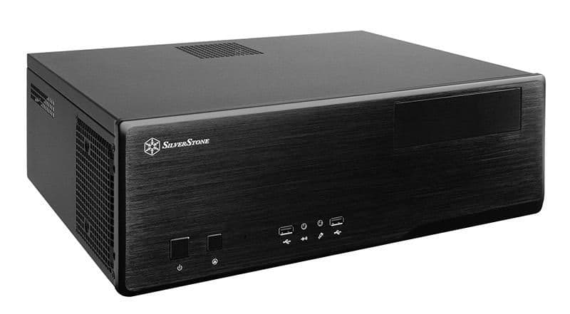 Silverstone GD05B-USB3.0 HTPC Black USB 3.2 Gen 1 Type-A Front Panel image