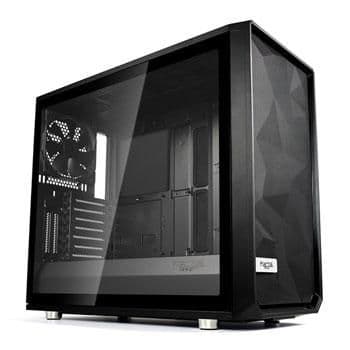 Fractal Design Meshify S2 ATX Mid Tower Black with Tempered Glass Side Panel and USB 3.2 Gen 2 Type-C, USB 3.2 Gen 1 Type-A image