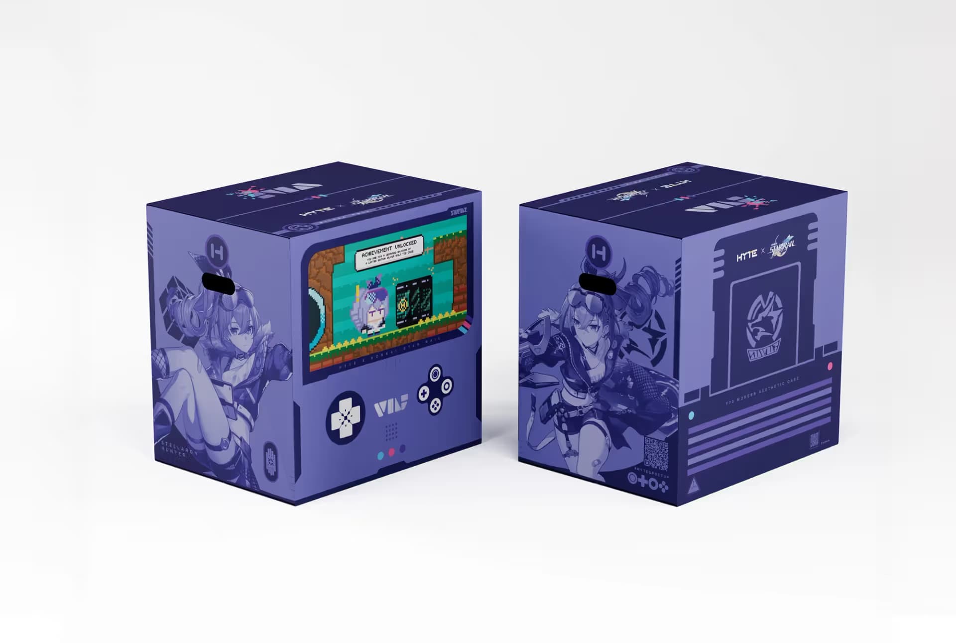 HYTE Y70 Silver Wolf ATX Mid Tower Black / Purple with Tempered Glass Side Panel and USB 3.2 Gen 2 Type-C, USB 3.2 Gen 1 Type-A image