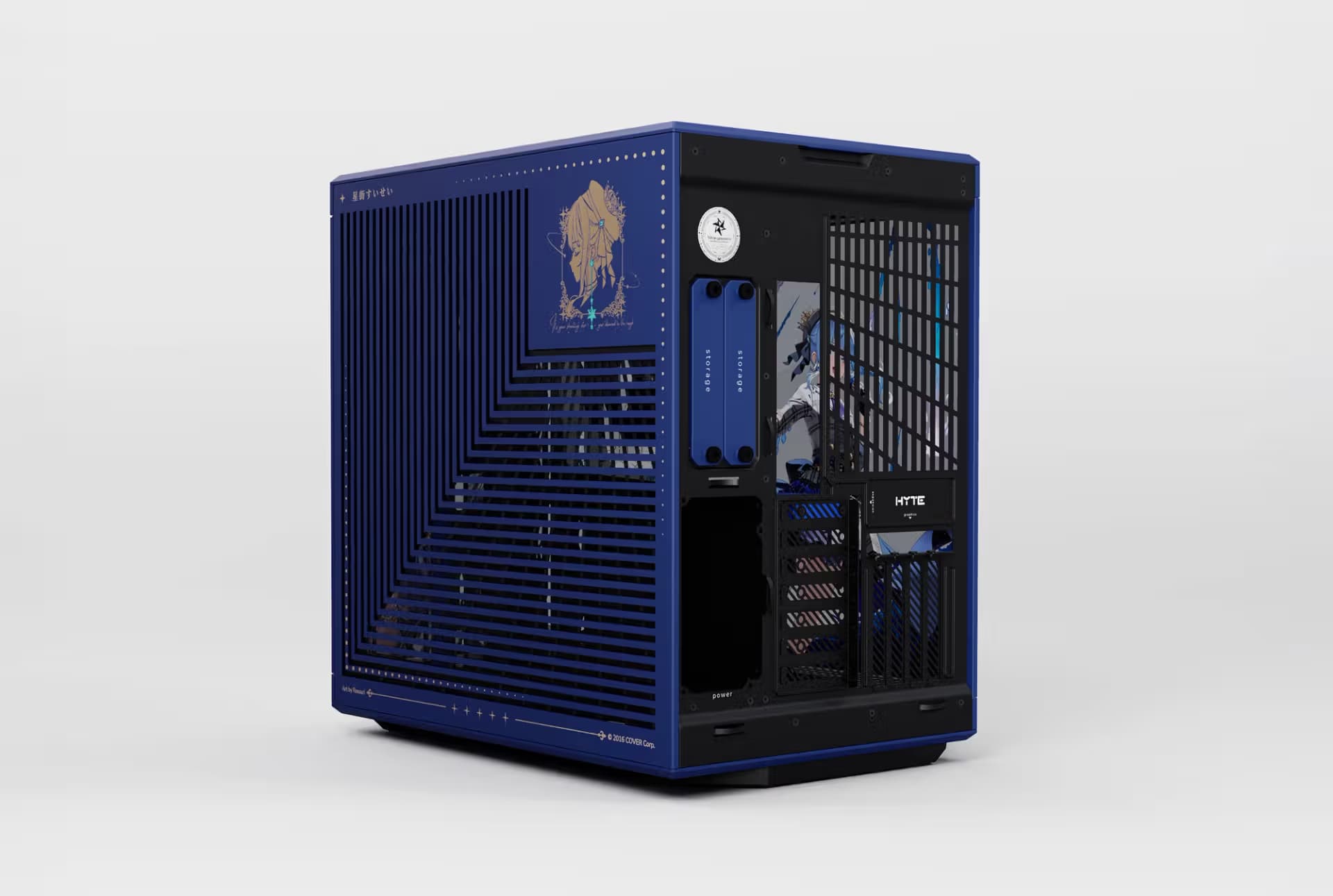 HYTE Y70 Silver Wolf ATX Mid Tower Black / Purple with Tempered Glass Side Panel and USB 3.2 Gen 2 Type-C, USB 3.2 Gen 1 Type-A image