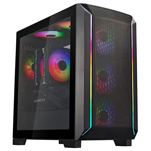 Silverstone FARA 312Z Micro ATX Mini Tower Black with Tempered Glass Side Panel and USB 3.2 Gen 1 Type-A image