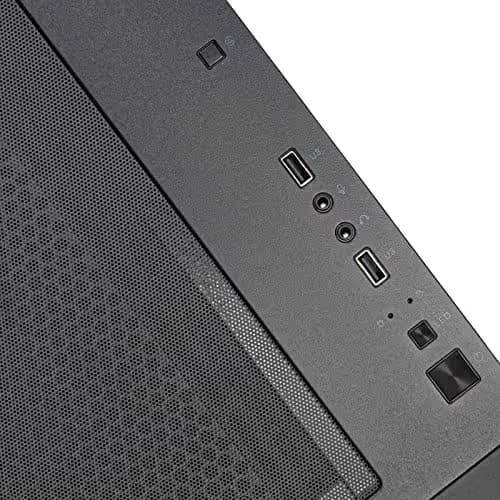 Silverstone FARA 312Z Micro ATX Mini Tower Black with Tempered Glass Side Panel and USB 3.2 Gen 1 Type-A image