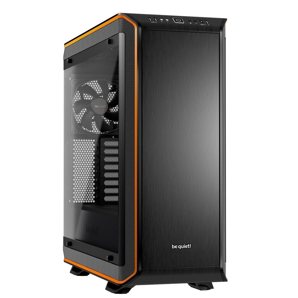 be quiet! Dark Base Pro 900 Rev. 2 ATX Full Tower Black / Orange Tempered Glass Side Panel image