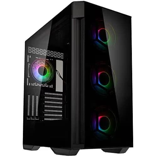 KOLINK Observatory Z ATX Mid Tower Black with Tempered Glass Side Panel and USB 3.2 Gen 2 Type-C, USB 3.2 Gen 1 Type-A, USB 2.0 Type-A main image