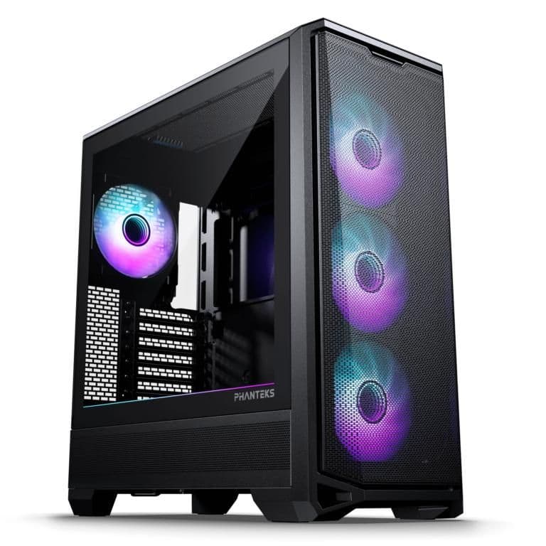 Phanteks Eclipse G400A ATX Mid Tower Black Tempered Glass Side Panel, USB 3.2 Gen 2 Type-C, USB 3.2 Gen 1 Type-A image