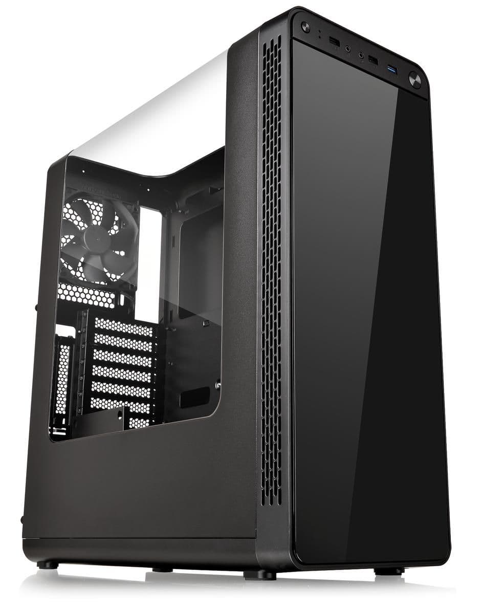 Thermaltake View 27 ATX Mid Tower Black with Acrylic Side Panel and USB 3.2 Gen 1 Type-A USB 2.0 Type-A Front Panel USB image