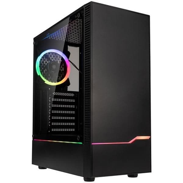 KOLINK Inspire K9 ATX Mid Tower Black Tempered Glass Side Panel, USB 3.2 Gen 1 Type-A, USB 2.0 Type-A main image