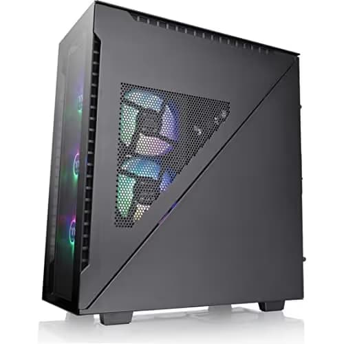 Thermaltake Divider 500 ATX Mid Tower Black TG ARGB, Tempered Glass Side Panel image