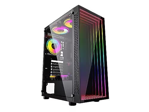 BGears b-Optillusion ATX Mid Tower Black Tempered Glass Side Panel main image