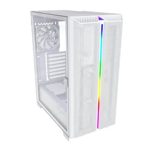 Montech SKY ONE LITE ATX Mid Tower White Tempered Glass Side Panel image