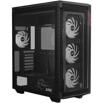 ADATA XPG Battlecruiser II ATX Mid Tower Black Tempered Glass Side Panel main image