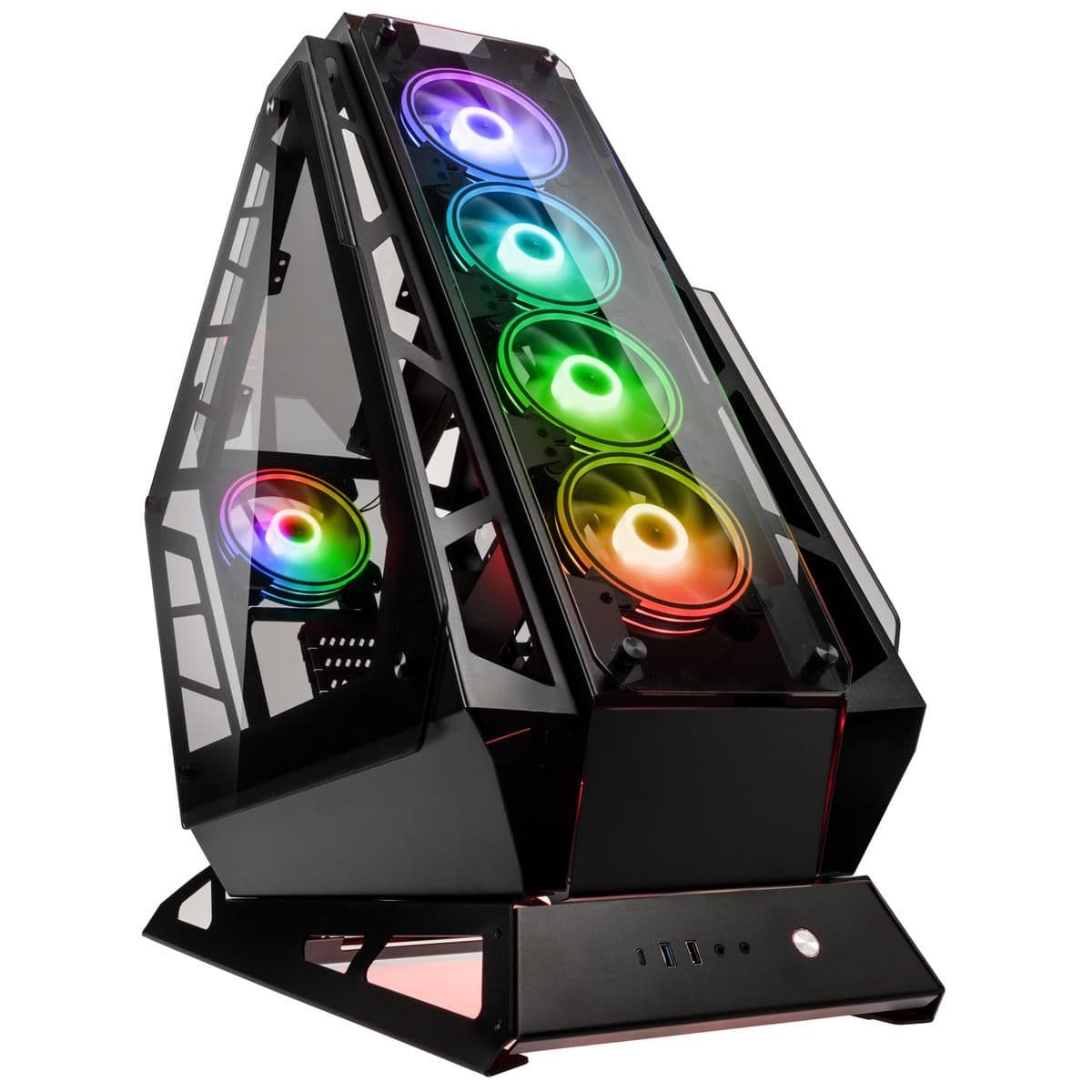 KOLINK Big Chungus UNIT ATX Full Tower Black with Tempered Glass Side Panel and USB 3.2 Gen 2 Type-C, USB 3.2 Gen 1 Type-A, USB 2.0 Type-A Front Panel image