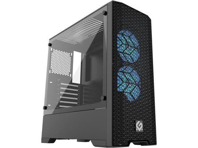 MagniumGear Neo Air ATX Mid Tower with Tempered Glass Side Panel, USB 3.2 Gen 1 Type-A Front Panel, and Dimensions 450 x 200 x 460 mm image