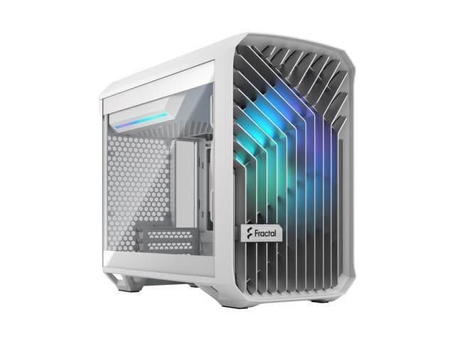 Fractal Design Torrent Nano RGB Mini-ITX Tower White Tempered Glass main image