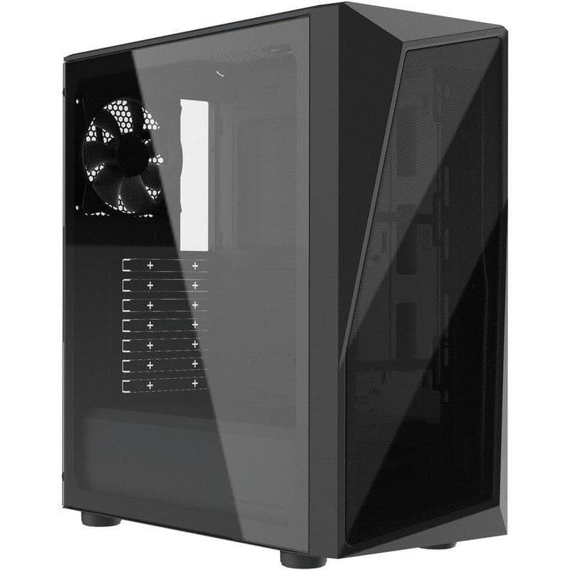 Cooler Master CMP 520L ATX Mid Tower Black with Tempered Glass Side Panel and USB 3.2 Gen 1 Type-A, USB 2.0 Type-A image