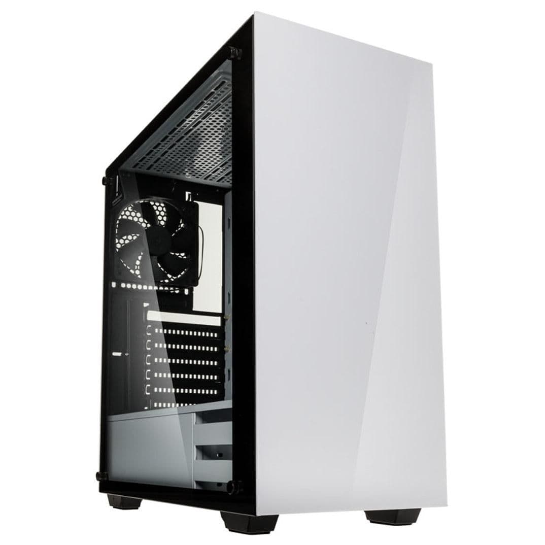 KOLINK STRONGHOLD ATX Mid Tower White / Black Tempered Glass Side Panel image