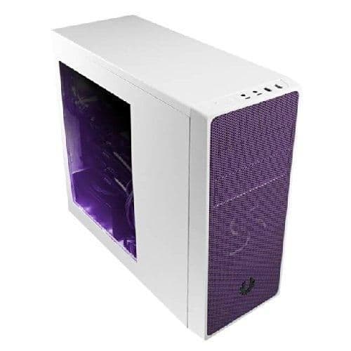 BitFenix Neos ATX Mid Tower White / Purple Window Side Panel image