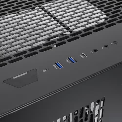 Thermaltake CTE E550 ATX Mid Tower Black with Tempered Glass Side Panel and USB 3.2 Gen 2 Type-C USB 3.2 Gen 1 Type-A image