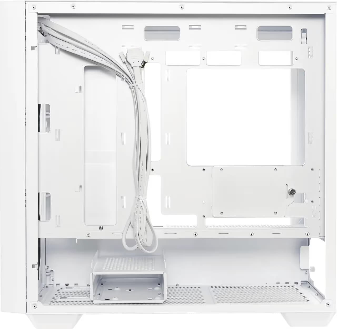 Asus A21 Micro-ATX Mini Tower White Tempered Glass image