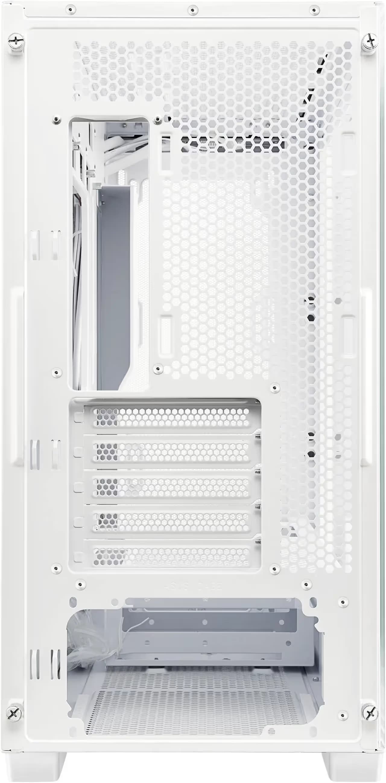 Asus A21 Micro-ATX Mini Tower White Tempered Glass image