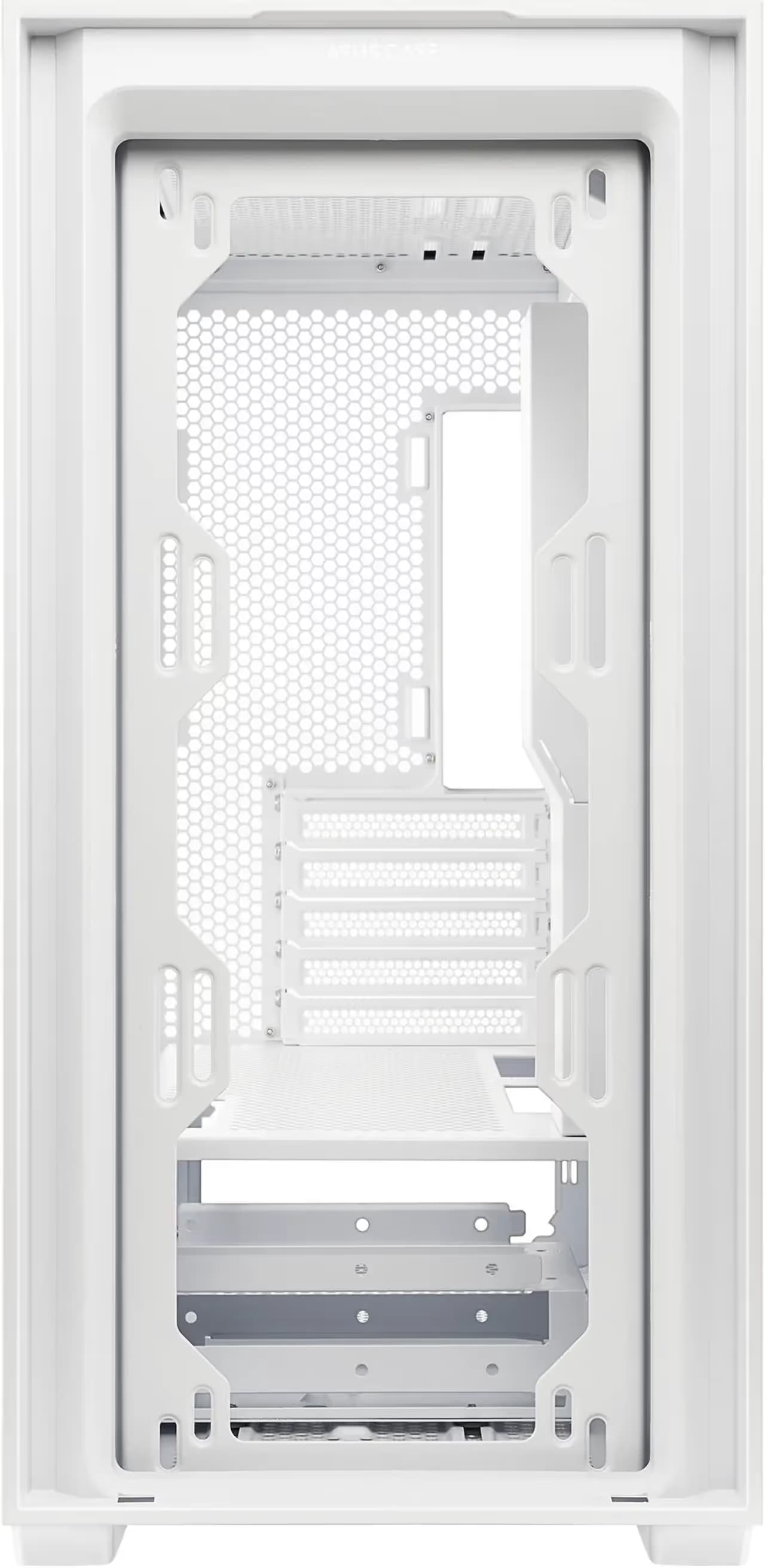 Asus A21 Micro-ATX Mini Tower White Tempered Glass image