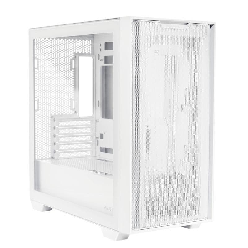 Asus A21 Micro-ATX Mini Tower White Tempered Glass image