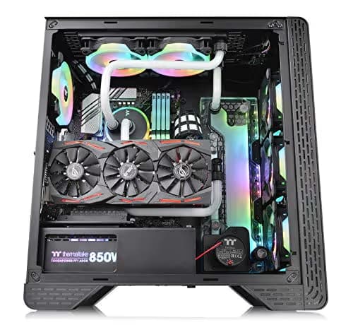 Thermaltake S300 ATX Mid Tower Black Tempered Glass Edition, Front USB 3.2 Gen 1 & USB 2.0 image