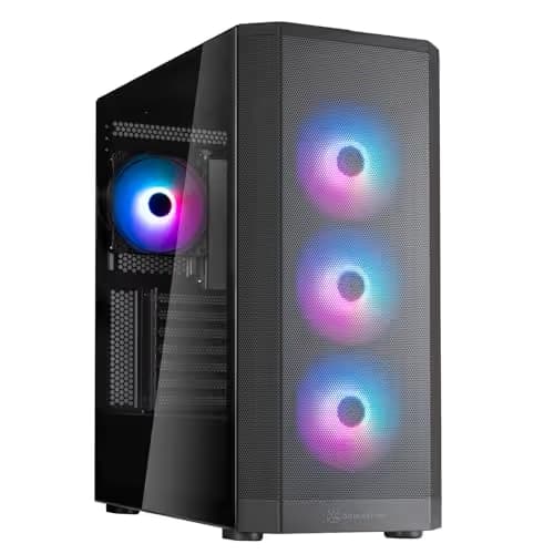 Silverstone FARA 514X ATX Mid Tower Black Tempered Glass image