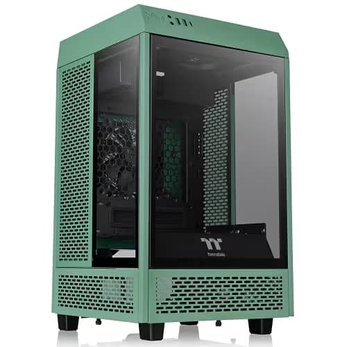 Thermaltake The Tower 100 Mini-ITX Tower Green / Black with Tempered Glass Side Panel and USB 3.2 Gen 2 Type-C, USB 3.2 Gen 1 Type-A main image