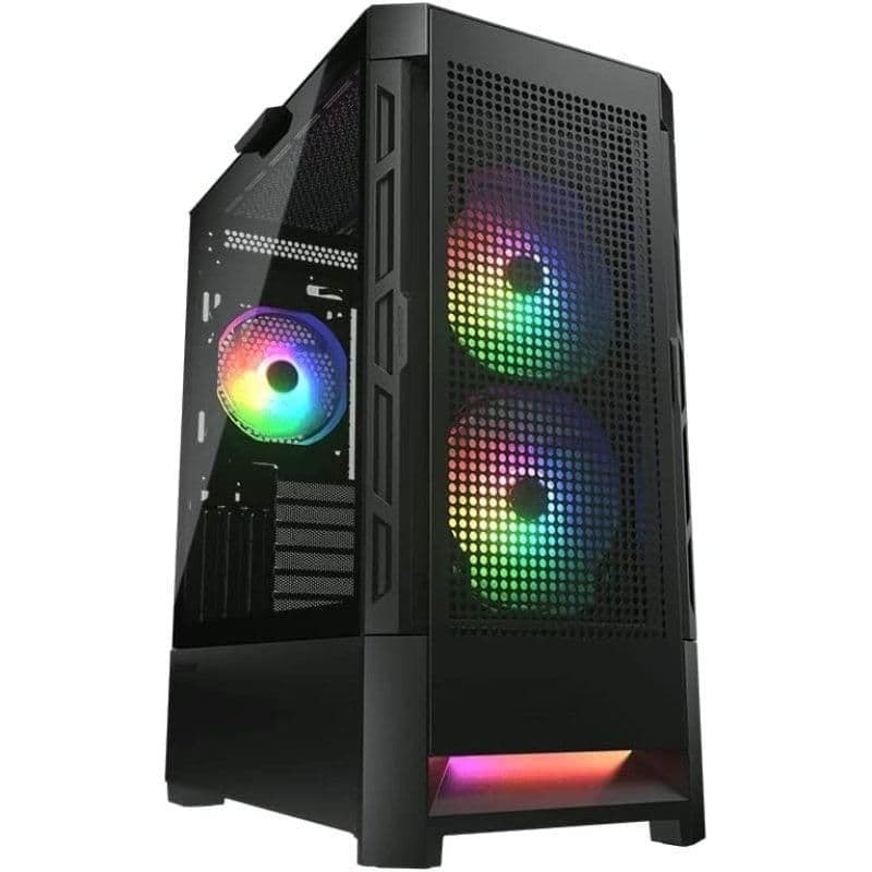 Cougar Airface RGB ATX Mid Tower Black Tempered Glass image