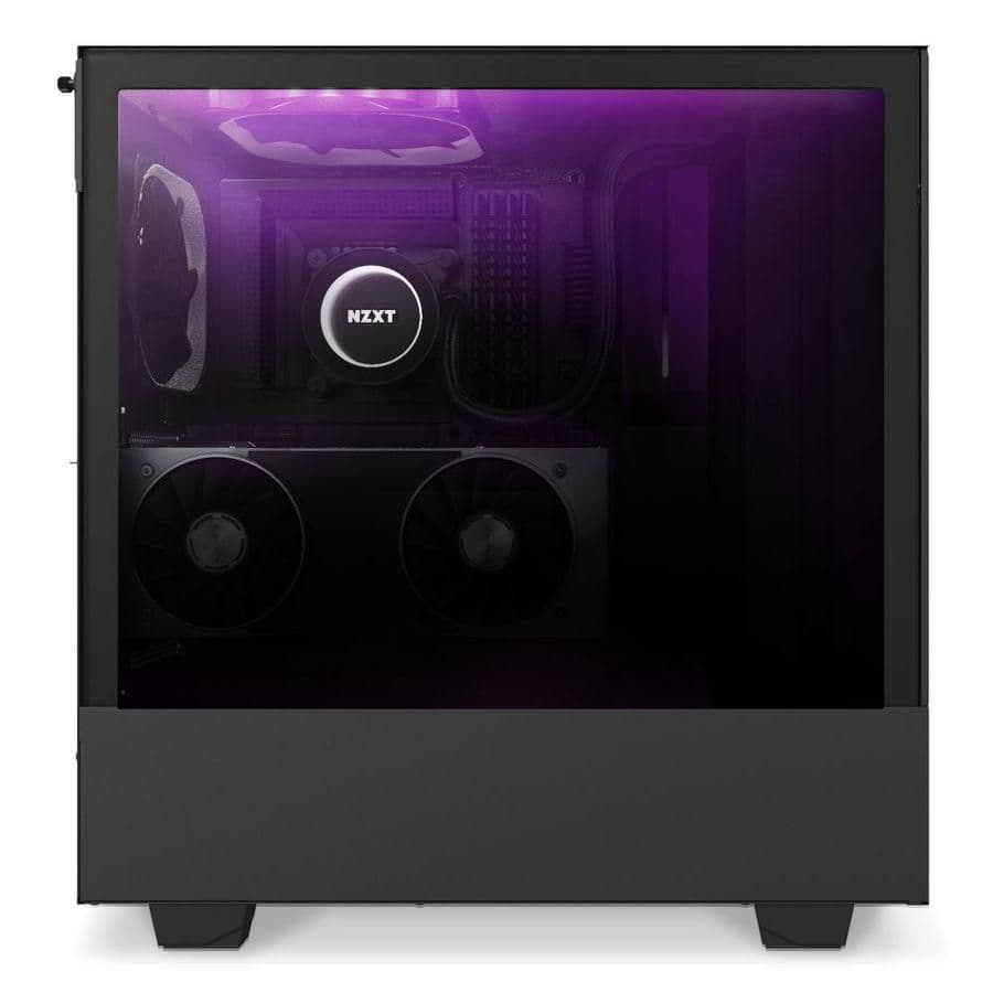 NZXT H510 Elite ATX Mid Tower Black with Tempered Glass Side Panel and Front I/O: USB 3.2 Gen 2 Type-C, USB 3.2 Gen 1 Type-A image