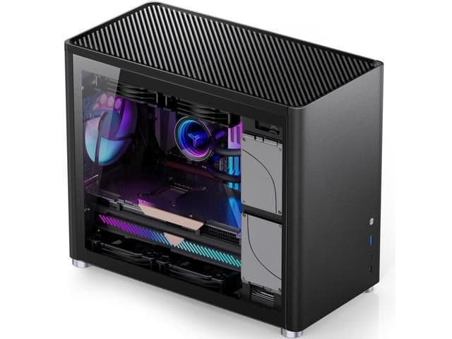 Jonsbo D30 Micro ATX Mini Tower Black Tempered Glass main image