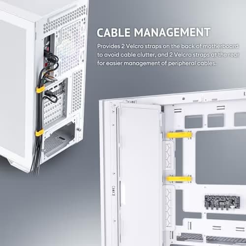 Antec C7 ATX Mid Tower White Tempered Glass Side Panel ARGB image