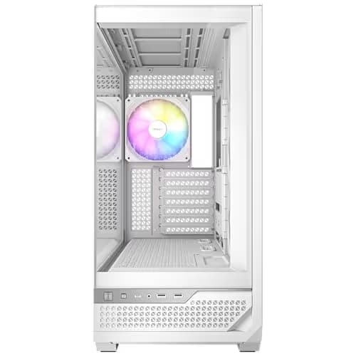 Antec C7 ATX Mid Tower White Tempered Glass Side Panel ARGB image