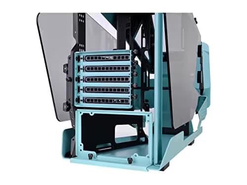 Thermaltake AH T200 MicroATX Mid Tower Turquoise/Black Tempered Glass Side Panel, Front USB 3.2 Gen 2 Type-C & USB 3.2 Gen 1 Type-A image