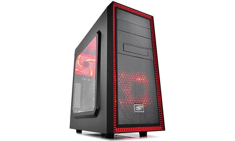 Deepcool TESSERACT BF ATX Mid Tower Black / Red Acrylic Side Panel image