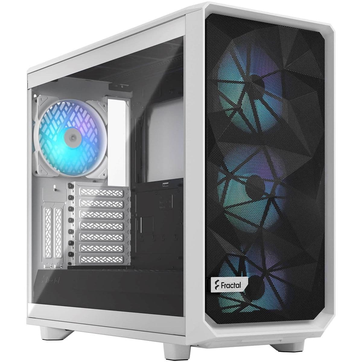 Fractal Design Meshify 2 RGB ATX Mid Tower White / Black Tempered Glass image