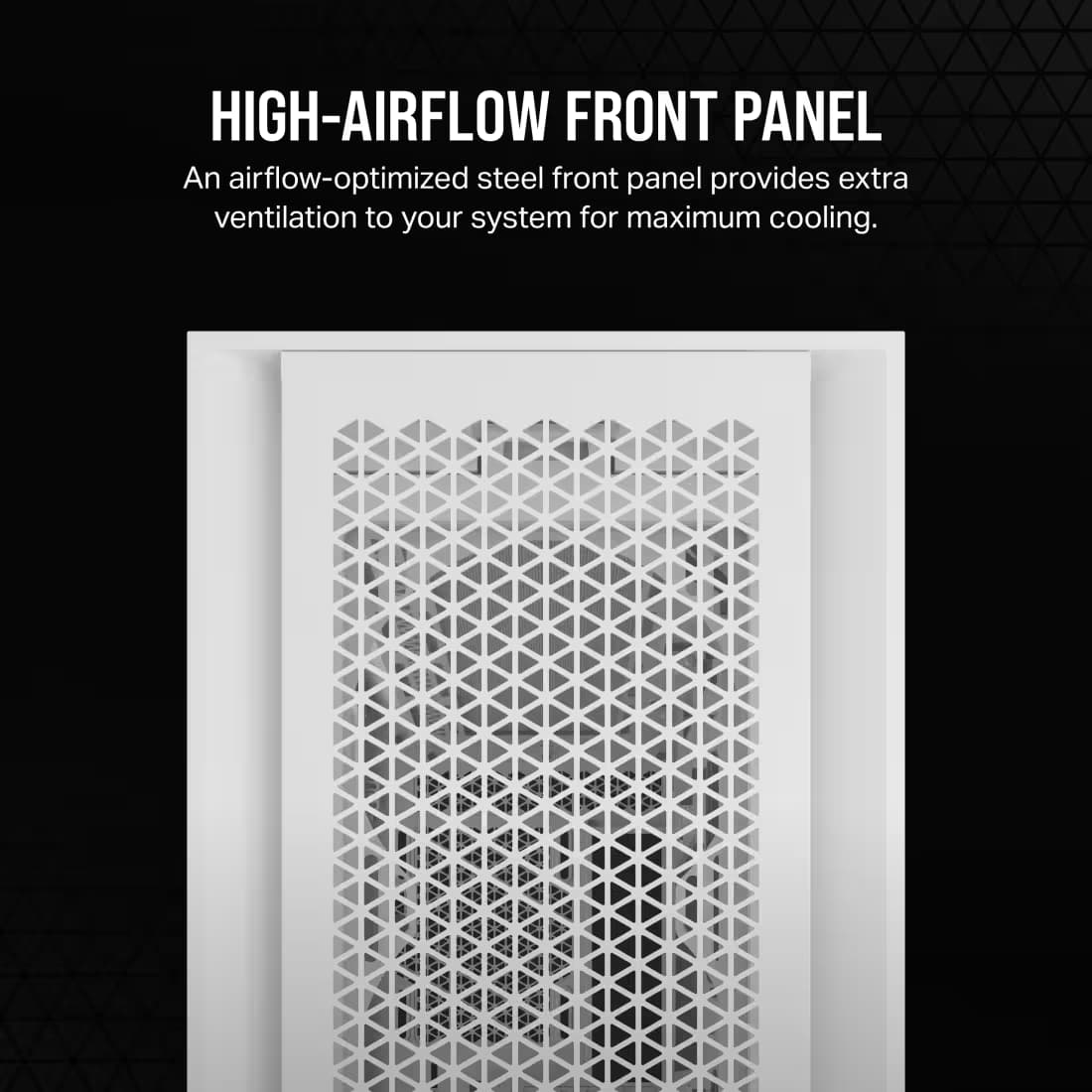 Corsair 5000D CORE AIRFLOW ATX Mid Tower White with Tempered Glass Side Panel, USB 3.2 Gen 2 Type-C, USB 3.2 Gen 1 Type-A image