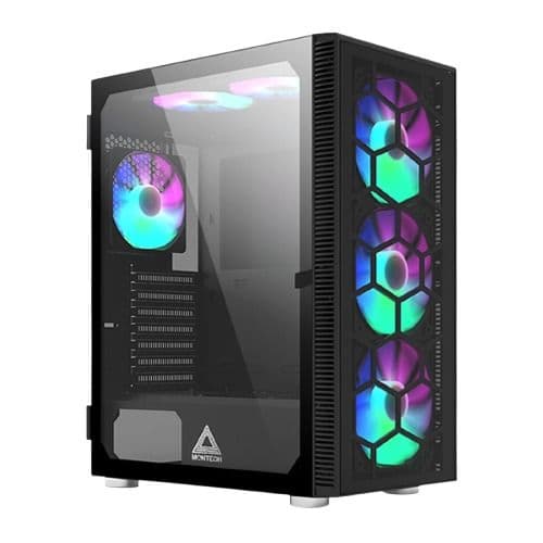 Montech X3 ATX Mid Tower Black Tempered Glass image