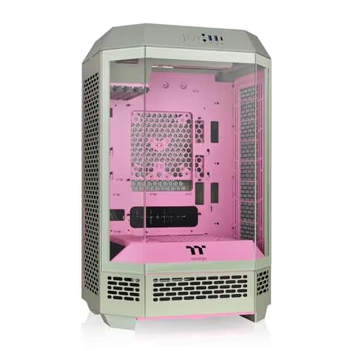 Thermaltake The Tower 300 MicroATX Mini Tower Tempered Glass Side Panel - Matcha Plum main image