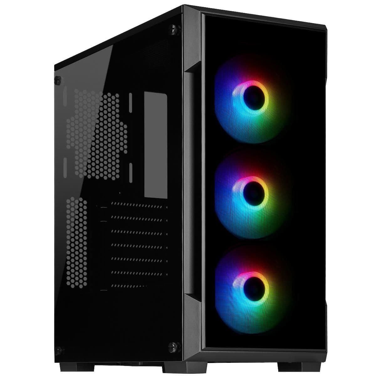 Corsair iCUE 220T RGB ATX Mid Tower Black Tempered Glass Side Panel image