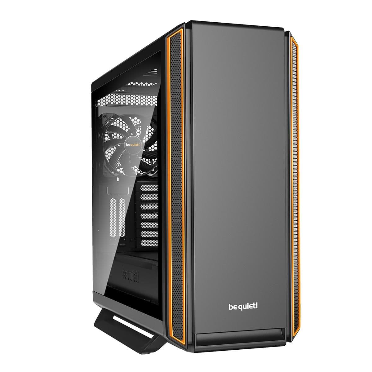 be quiet! Silent Base 801 ATX Mid Tower Black / Orange with Tempered Glass Side Panel USB 3.2 Gen 1 Type-A USB 2.0 Type-A main image