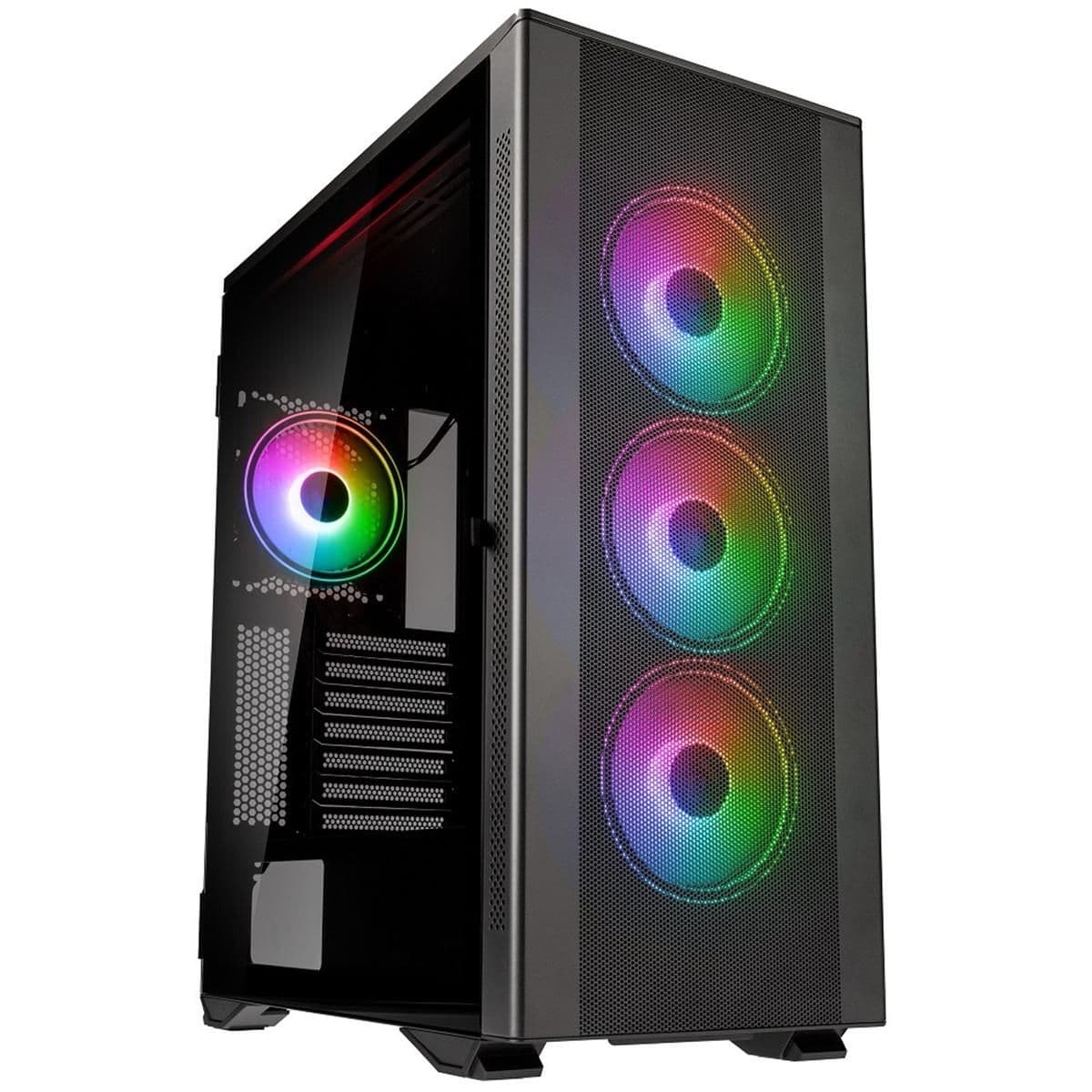 KOLINK Stronghold Prism ATX Mid Tower Black with Tempered Glass Side Panel, USB 3.2 Gen 1 Type-A and USB 2.0 Type-A main image