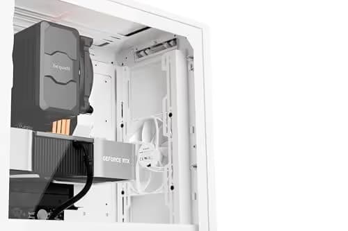 be quiet! Pure Base 501 Airflow ATX Mid Tower White Tempered Glass image
