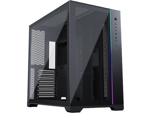 MagniumGear NEO Qube ATX Mid Tower Black with Tempered Glass Side Panel and USB 3.2 Gen 2 Type-C, USB 3.2 Gen 1 Type-A image