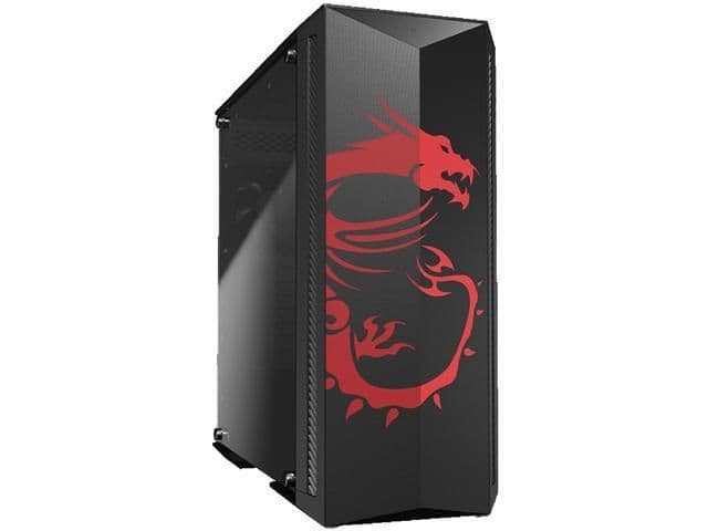 MSI MPG GUNGNIR 100D ATX Mid Tower Black / Red with Tempered Glass Side Panel, USB 3.2 Gen 1 Type-A, 510 x 227 x 525 main image