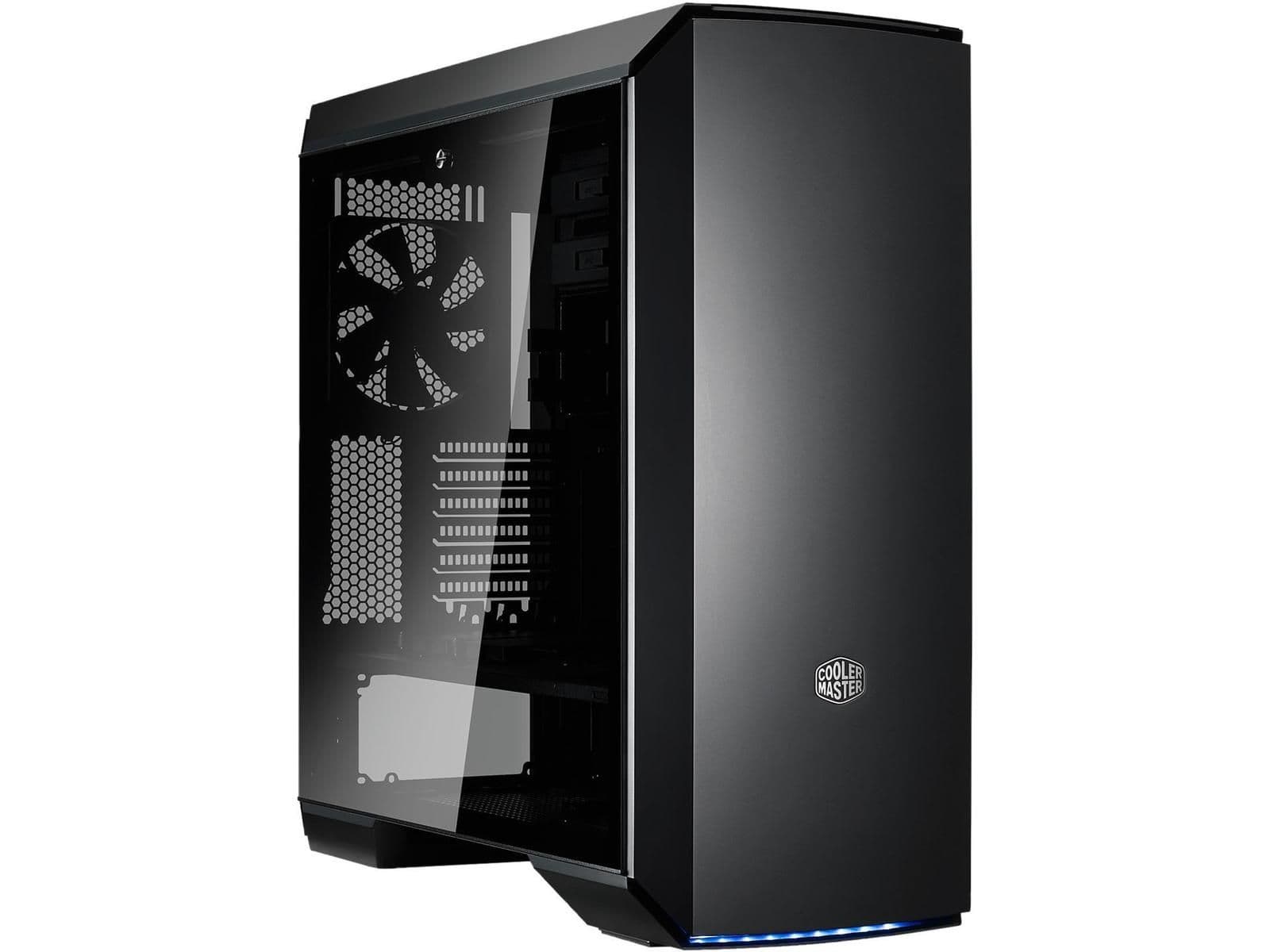 Cooler Master MasterCase MC600P ATX Mid Tower Black with Tempered Glass Side Panel and USB 3.2 Gen 1 Type-A USB 2.0 Type-A image