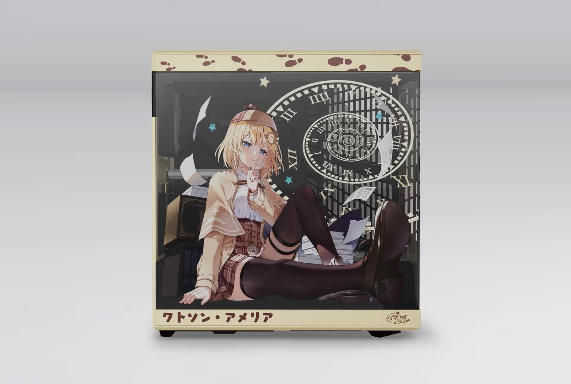 HYTE Watson Amelia Y40 ATX Mid Tower Gold / Black with Tempered Glass Side Panel and USB 3.2 Gen 2 Type-C, USB 3.2 Gen 1 Type-A image