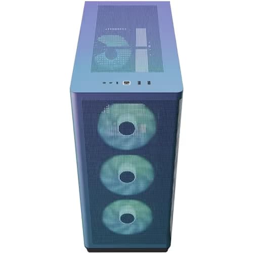 APNX Creator C1 ChromaFlair ATX Mid Tower Purple / Blue Tempered Glass Side Panel, USB 3.2 Gen 1 Type-C and USB 3.2 Gen 1 Type-A image